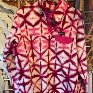 Tie dye PATAGONIA synchilla fleece pullover